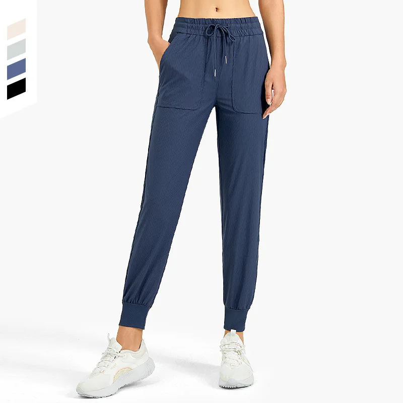 Fabric Drawstring Running Sport Joggers Women Quick Dry Athletic Gym Fitness Sweatpants with Two Side Pockets Exercise Pants
Fabric Drawstring Running Sport Joggers Women Quick Dry Athletic Gym Fitness Sweatpants with Two Side Pockets Exercise Pants