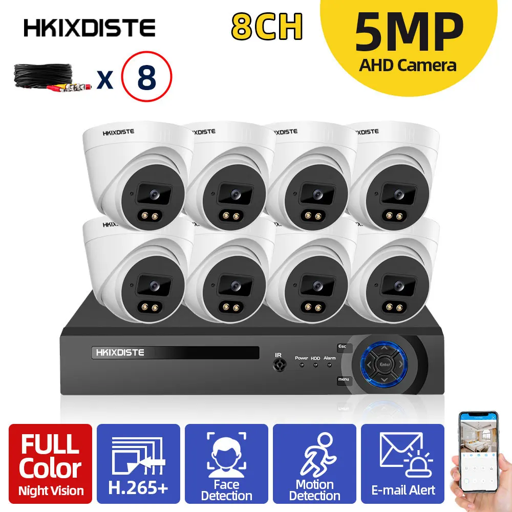 HKIXDISTE Full color night Vision IP66 5mp Dome CCTV Analog Camera For 5MP AHD Face Detection Remote monitoring DVR Recorder P2P
HKIXDISTE Full color night Vision IP66 5mp Dome CCTV Analog Camera For 5MP AHD Face Detection Remote monitoring DVR Recorder P2P