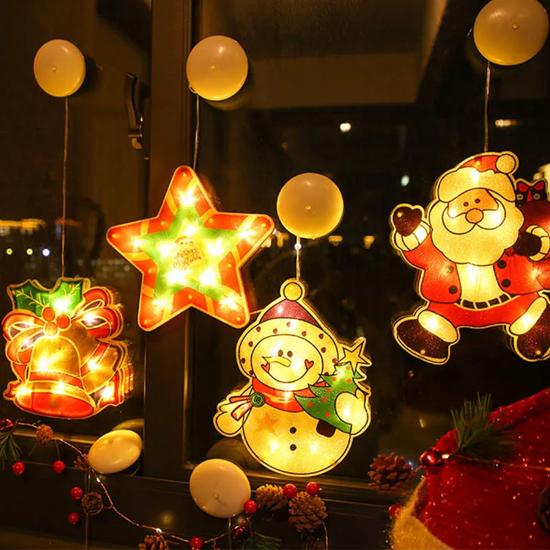 LED warm light Christmas Decoration Light Suction Light Santa's Window Pendant Holiday Light Party Light Gift For Children
LED warm light Christmas Decoration Light Suction Light Santa's Window Pendant Holiday Light Party Light Gift For Children