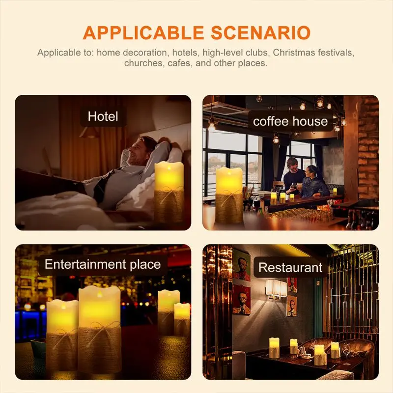 3pcs/set Flameless LED Swing Electric Flickering Tea Light Candle Wedding Christmas Home Decor
3pcs/set Flameless LED Swing Electric Flickering Tea Light Candle Wedding Christmas Home Decor