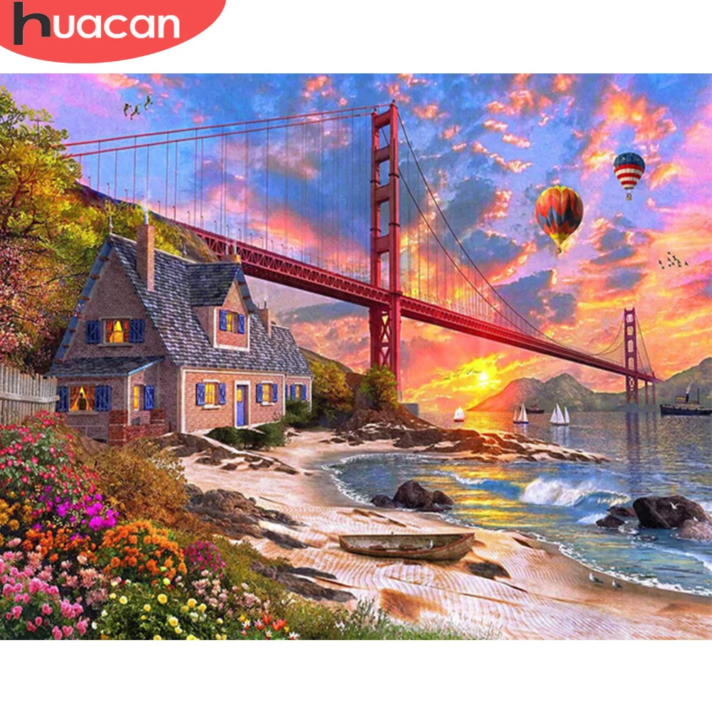 Картина по номерам HUACAN, Искусственный мостик с номером, Приморский дом, акриловый рисунок на холсте для гостиной
Картина по номерам HUACAN, Искусственный мостик с номером, Приморский дом, акриловый рисунок на холсте для гостиной