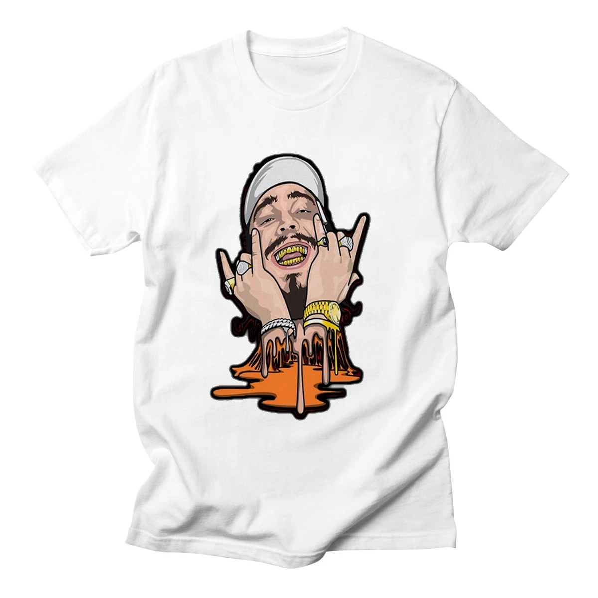 Мужская летняя футболка для фитнеса Post Malone дизайн рубашки модные рэп хип хоп
