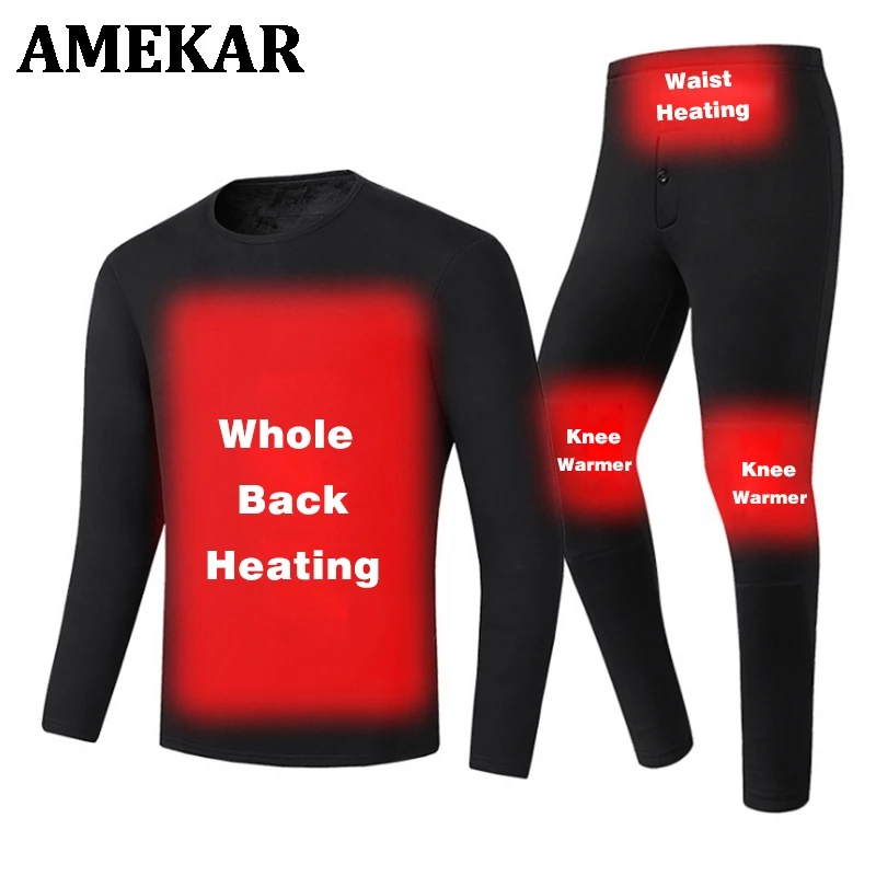 USB Self Heat Suit Heating Skiing Hiking Underwear Set For Men Warm Heated Winter Clothing Snow Ski Pants 4XL 5XL
USB Self Heat Suit Heating Skiing Hiking Underwear Set For Men Warm Heated Winter Clothing Snow Ski Pants 4XL 5XL