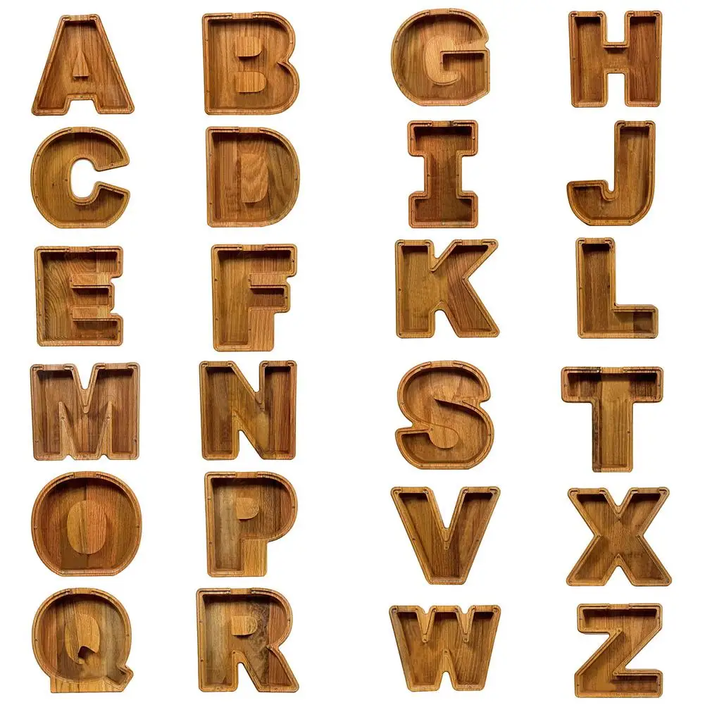 1pc Wooden Piggy Bank Coins Money Boxes English Letters Shape Saving Pot Kids Meaningful Souvenir for Bedroom Desktop Ornaments
1pc Wooden Piggy Bank Coins Money Boxes English Letters Shape Saving Pot Kids Meaningful Souvenir for Bedroom Desktop Ornaments
