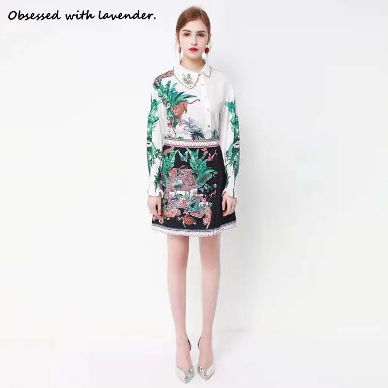 European Spring and Summer New Fashion Bead Lapel Long Sleeve Animal Printed Shirt Jacket overskirt Suit Women
European Spring and Summer New Fashion Bead Lapel Long Sleeve Animal Printed Shirt Jacket overskirt Suit Women