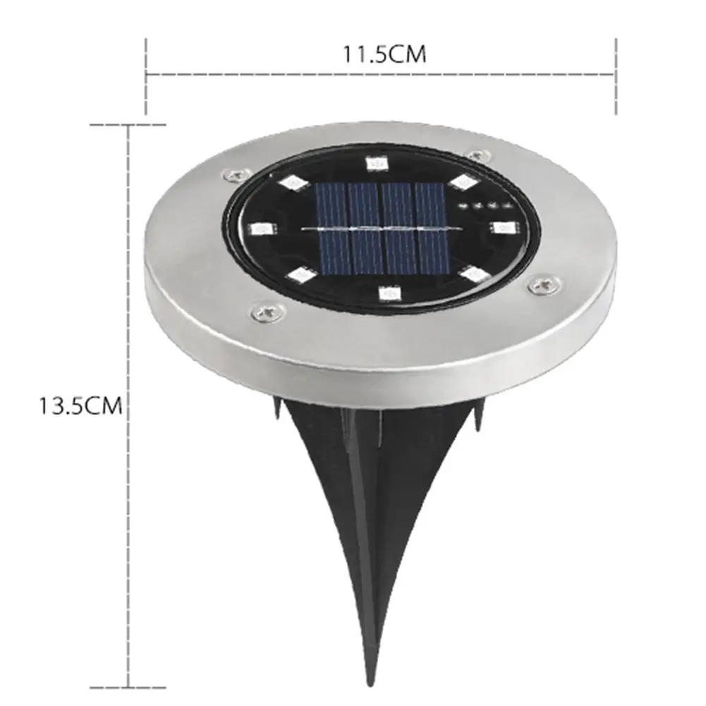 8LED Solar Underground Lights Waterproof IP65 Stainless Steel Solar Buried Floor Light Outdoor Garden Path Ground Courtyard Lamp
8LED Solar Underground Lights Waterproof IP65 Stainless Steel Solar Buried Floor Light Outdoor Garden Path Ground Courtyard Lamp