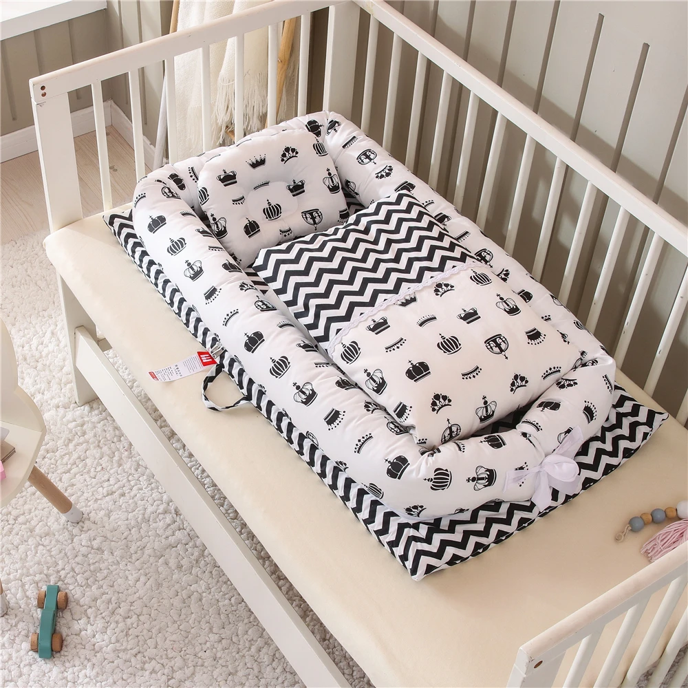 Portable Baby Nest Bed with Quilt Travel Bed Infant Toddler Cotton Crib for Newborn Babynest Bed
Portable Baby Nest Bed with Quilt Travel Bed Infant Toddler Cotton Crib for Newborn Babynest Bed