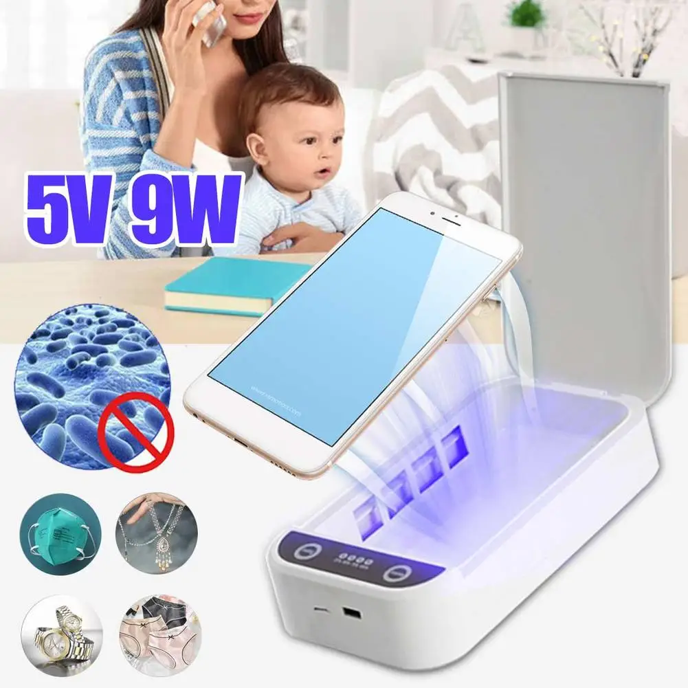 1 Mobile Smartphone Watch Disinfection Box Plastic Rectangular Compact Size Portable Cleaner Box Slot with USB Charging Cable
1 Mobile Smartphone Watch Disinfection Box Plastic Rectangular Compact Size Portable Cleaner Box Slot with USB Charging Cable