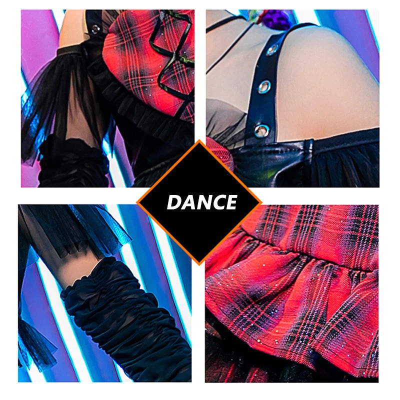 Lovely Off-Shoulder Girls Jazz Street Dance Outfits Catwalk Lattice Skirt Suit School Performance Competition Stage Wear YS1407
Lovely Off-Shoulder Girls Jazz Street Dance Outfits Catwalk Lattice Skirt Suit School Performance Competition Stage Wear YS1407