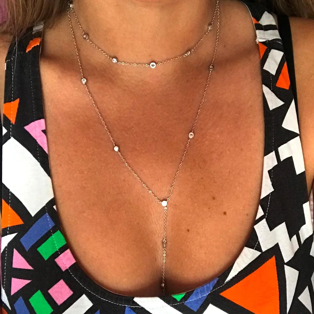 2021 Fine silver wedding necklace jewelry real 925 sterling silver 60CM LONG chain double layer cz station necklace chokers
2021 Fine silver wedding necklace jewelry real 925 sterling silver 60CM LONG chain double layer cz station necklace chokers