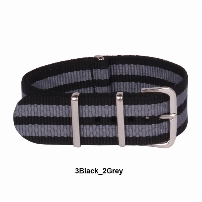 Hot Activity !! Top Quality 18mm 20mm Black gray Diver NATO Waterproof Nylon Strap Watch Band
Hot Activity !! Top Quality 18mm 20mm Black gray Diver NATO Waterproof Nylon Strap Watch Band