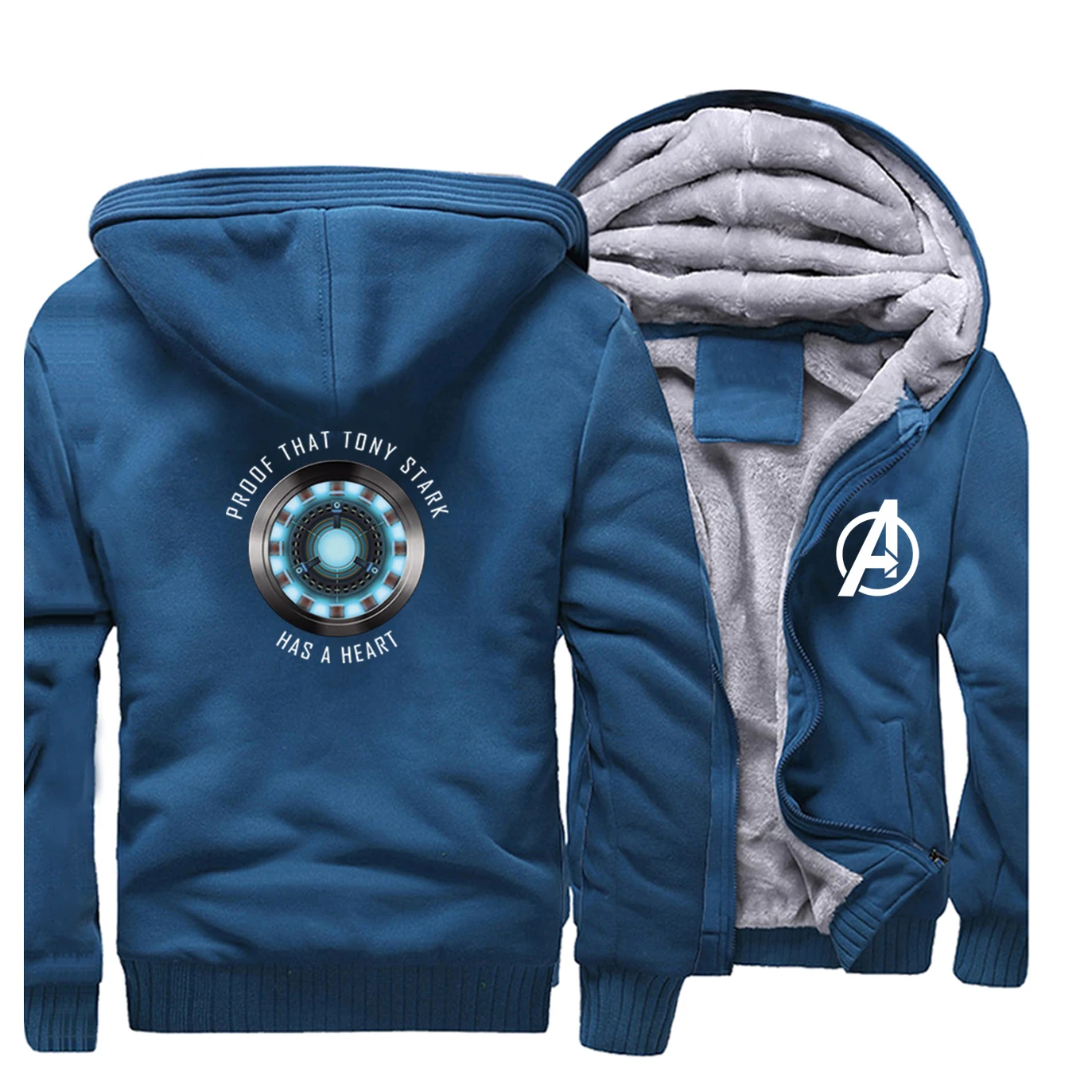 Iron Man Winter Thick Jacket Men Fleece Warm Coat Superhero Hoodie Love You 3000 Jackets Tone Stark Sportswear Male Sweartshirt | Мужская