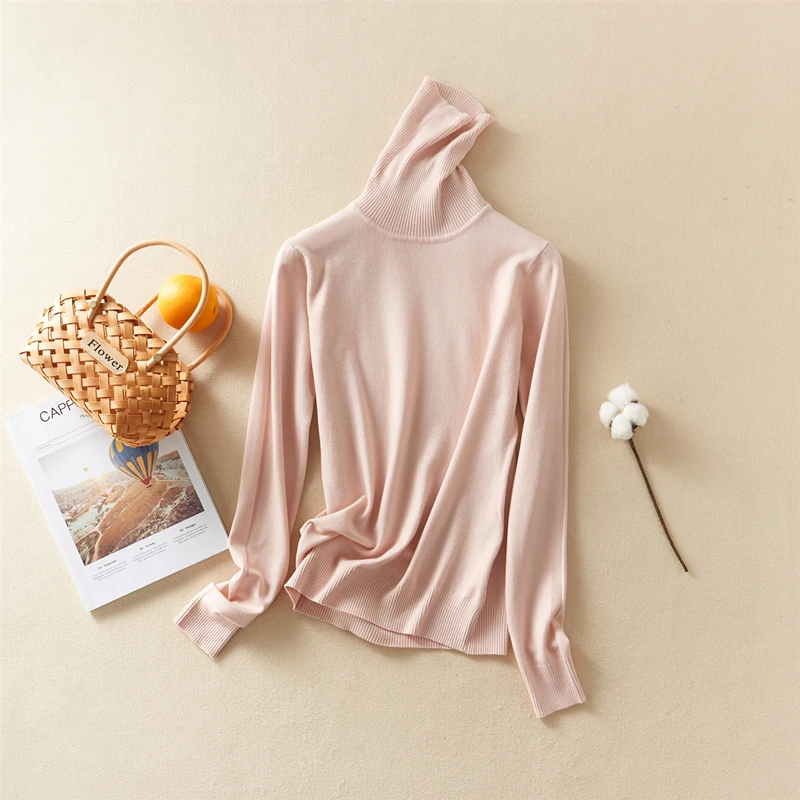 New-Coming Autumn Winter Tops Solid Turn-Down Collar Pullovers Female Thick Turtleneck Knitted High Street Women Sweater
New-Coming Autumn Winter Tops Solid Turn-Down Collar Pullovers Female Thick Turtleneck Knitted High Street Women Sweater