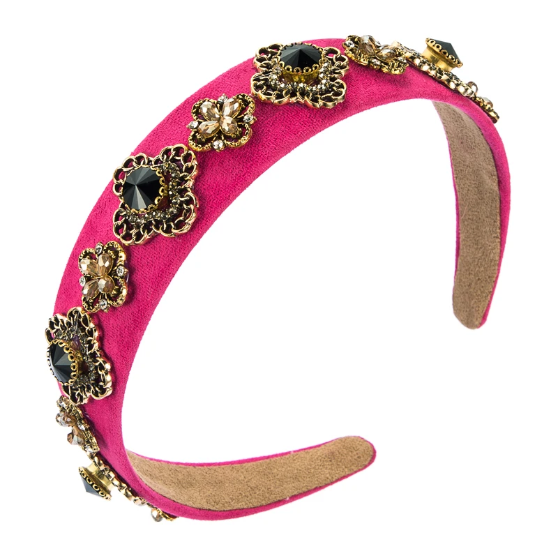 King Shiny 2021 Baroque Color Crystal Flower Headband Vintage Rhinestone Geometric Solid Color Fabric Hairband Girls Headpieces
King Shiny 2021 Baroque Color Crystal Flower Headband Vintage Rhinestone Geometric Solid Color Fabric Hairband Girls Headpieces