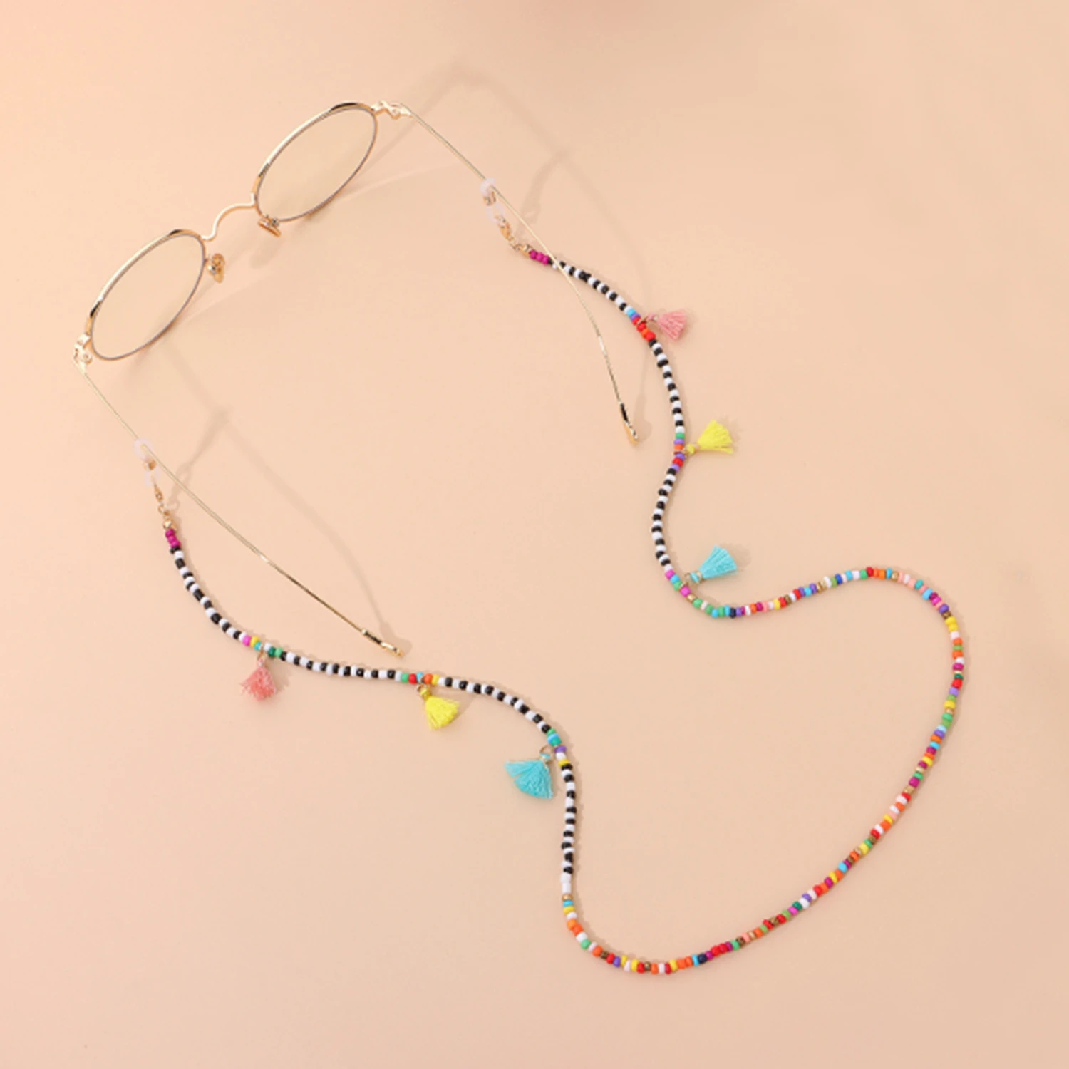 Универсальный держатель для очков Lanyard подставка для очков для чтения Красочные кисточки из бисера цепочка для очков
Универсальный держатель для очков Lanyard подставка для очков для чтения Красочные кисточки из бисера цепочка для очков