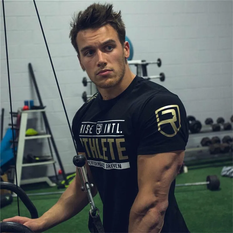 Bodybuilding Fitness Sport Running Man Cotton Short Sleeve T-shirt Gym Training Men Muscle Tight Fitness T Shirt Tees Tops
Bodybuilding Fitness Sport Running Man Cotton Short Sleeve T-shirt Gym Training Men Muscle Tight Fitness T Shirt Tees Tops