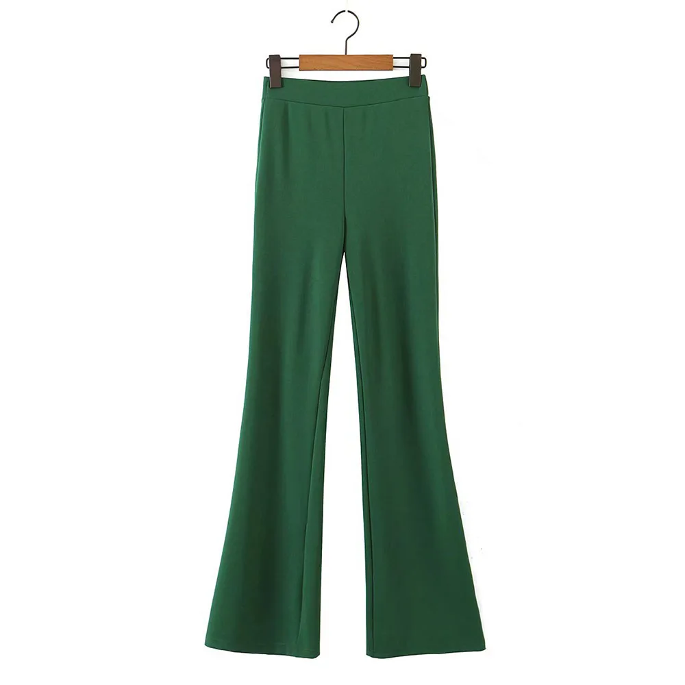 Women's Fall 2021 New Solid Color High Waist Slim Flared Pants Fashion Casual Retro Wild Female Chic Pants
Women's Fall 2021 New Solid Color High Waist Slim Flared Pants Fashion Casual Retro Wild Female Chic Pants