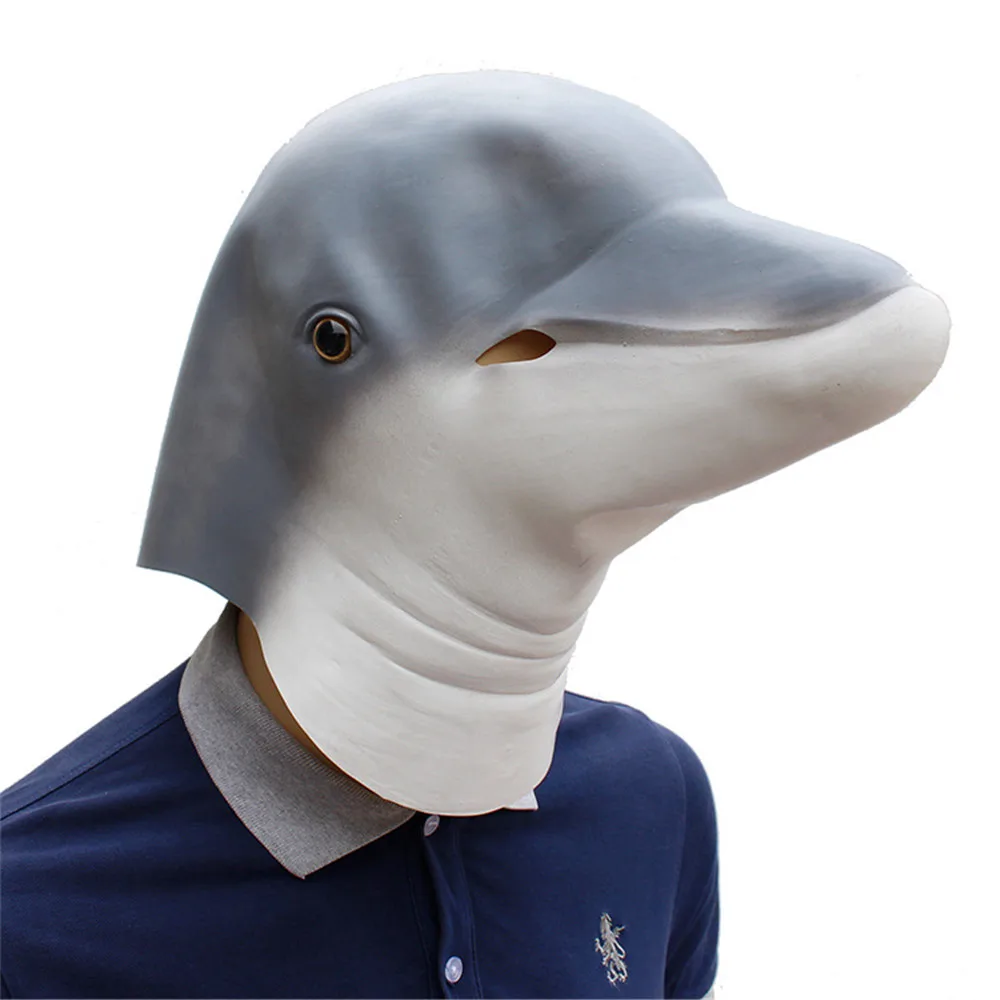 Sea animal world dolphin latex mask masquerade halloween full face headband mask toy new year party decoration fun headdress
Sea animal world dolphin latex mask masquerade halloween full face headband mask toy new year party decoration fun headdress