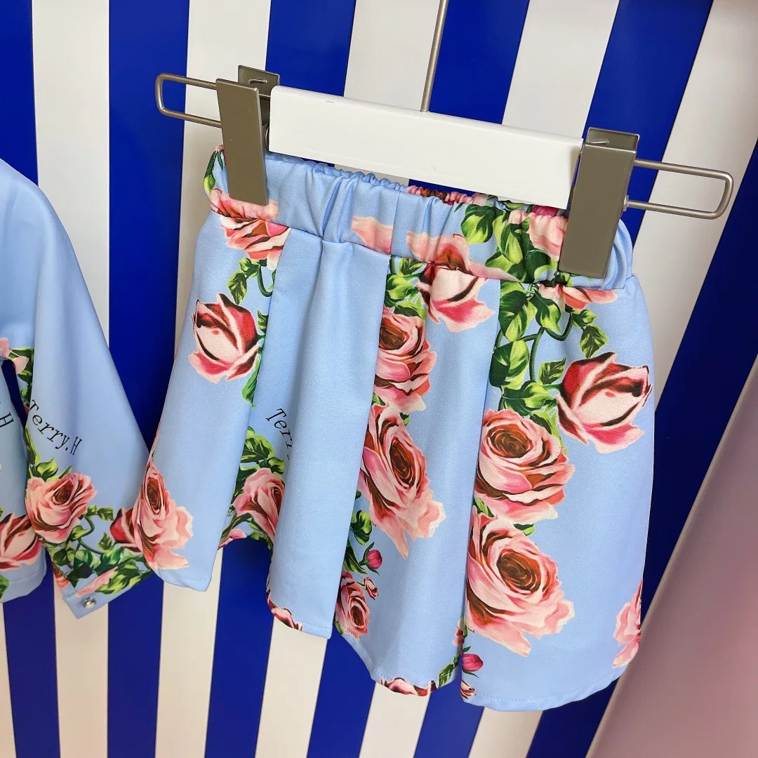 Designer Children's Clothing Girls Sets Spring Autumn New Fashion Cute Flowers Jacket+Skirt 2Pcs Outfit Little Girl Kids Clothes
Designer Children's Clothing Girls Sets Spring Autumn New Fashion Cute Flowers Jacket+Skirt 2Pcs Outfit Little Girl Kids Clothes