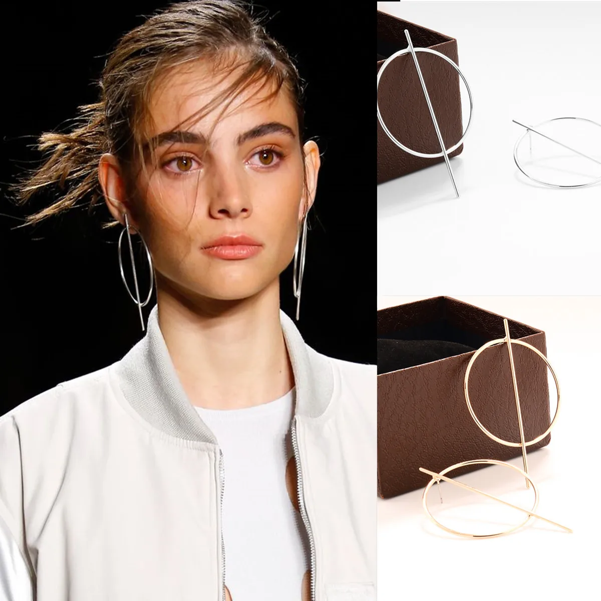 Visisap Circle Geometric Earrings for Women Gold Color Model Style Girl Party Gifts Wholesale Jewelry Dropshipping XRB0224
Visisap Circle Geometric Earrings for Women Gold Color Model Style Girl Party Gifts Wholesale Jewelry Dropshipping XRB0224