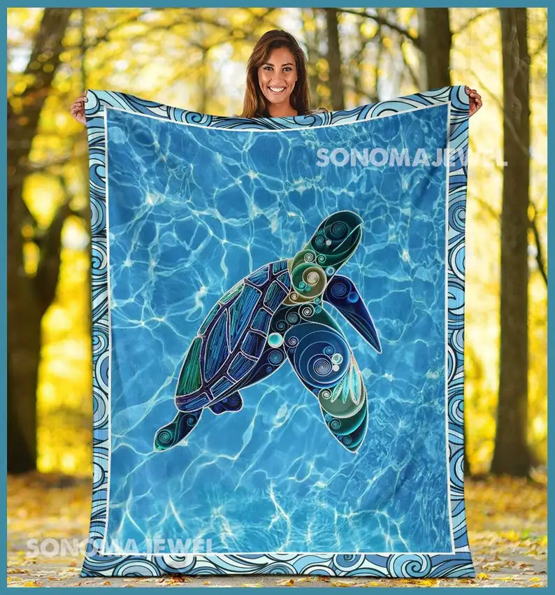 Sea Turtle Blue Heart Love Quilt Blanket, Ocean Bedroom Decor, Turtle Blanket, Ocean Bed Set, Gift For Turtle Lover
Sea Turtle Blue Heart Love Quilt Blanket, Ocean Bedroom Decor, Turtle Blanket, Ocean Bed Set, Gift For Turtle Lover