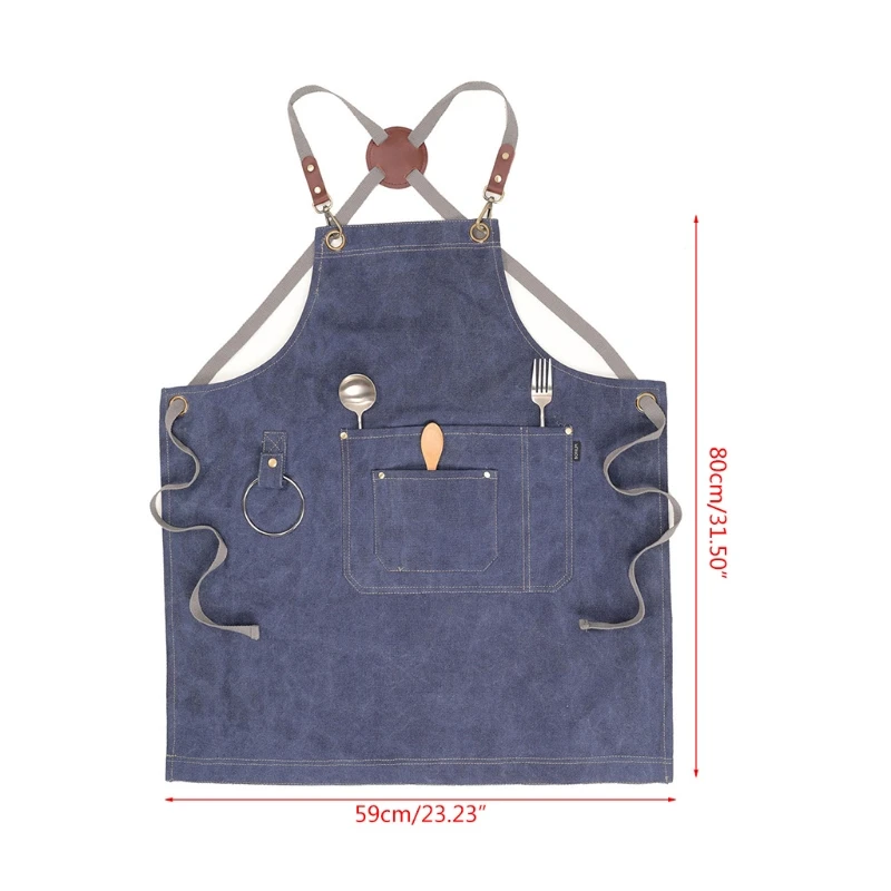 Canvas Work Apron, Multifunction Tool Aprons with Pockets Back Cross Workshop Ap K0AB
Canvas Work Apron, Multifunction Tool Aprons with Pockets Back Cross Workshop Ap K0AB