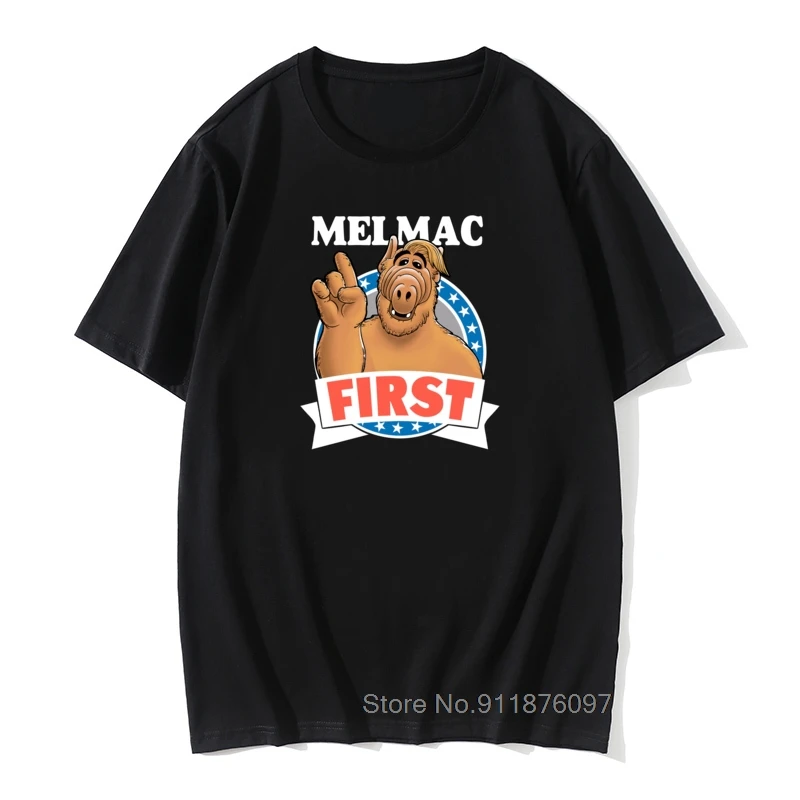 Novelty ALF Melmac First T Shirt For Male Stylish Design Round Collar Life Form Tee Shirt Plus Size
Novelty ALF Melmac First T Shirt For Male Stylish Design Round Collar Life Form Tee Shirt Plus Size