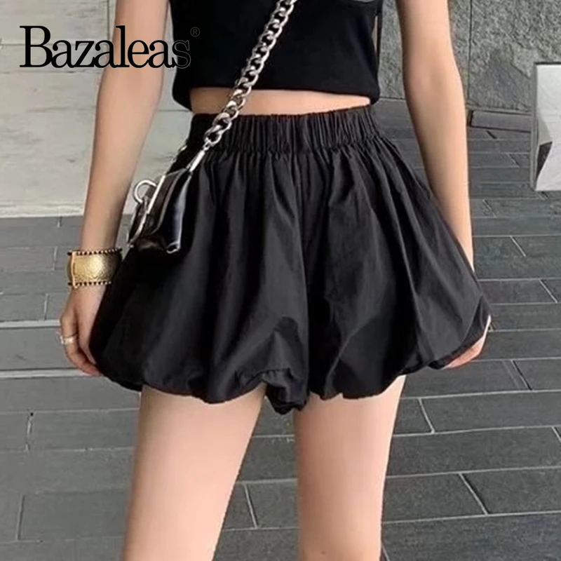 Короткие женские шорты Bazaleas в стиле панк, повседневные женские шорты в стиле Харадзюку, черные шорты с эластичным поясом
Короткие женские шорты Bazaleas в стиле панк, повседневные женские шорты в стиле Харадзюку, черные шорты с эластичным поясом