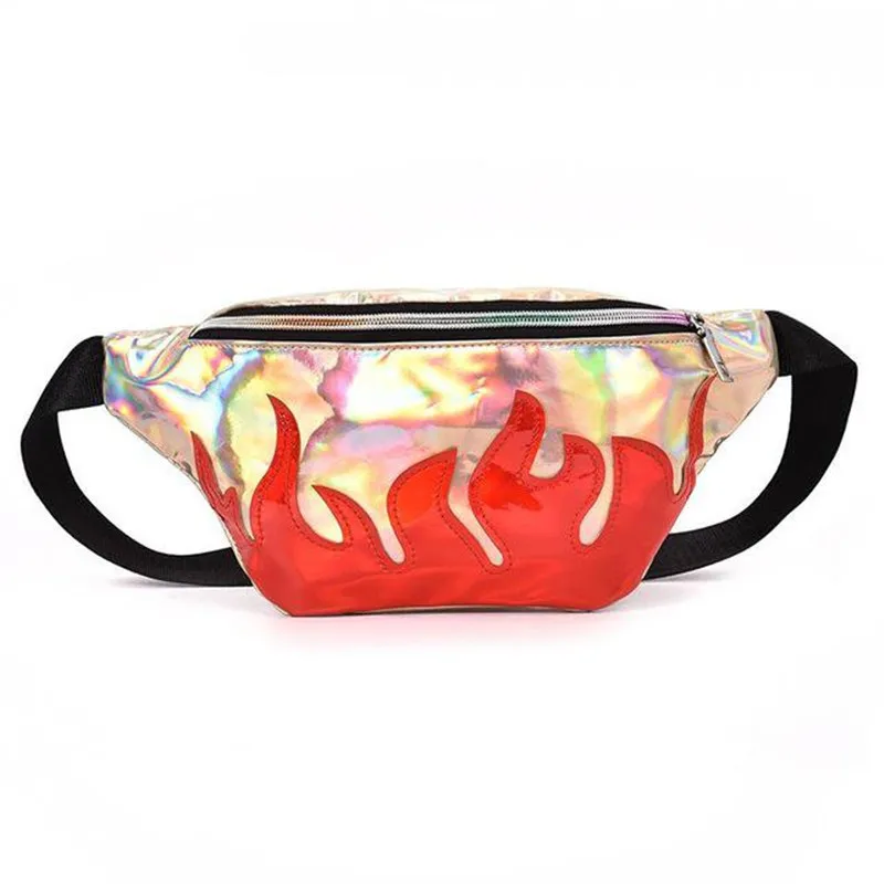 NEW flame fanny pack PU waist bag laser purse heuptas leg bag Reflective fanny pack for women holographic bum bag sac banane
NEW flame fanny pack PU waist bag laser purse heuptas leg bag Reflective fanny pack for women holographic bum bag sac banane