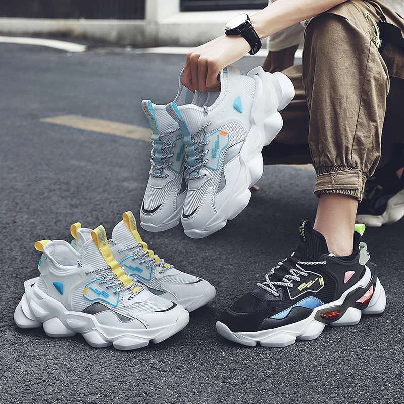 2021 Men Sneaker Breathable Mesh Sport Shoes Athletic Non-slip Height Increasing Black Shoes Men Trainer Outdoor Running Shoes
2021 Men Sneaker Breathable Mesh Sport Shoes Athletic Non-slip Height Increasing Black Shoes Men Trainer Outdoor Running Shoes