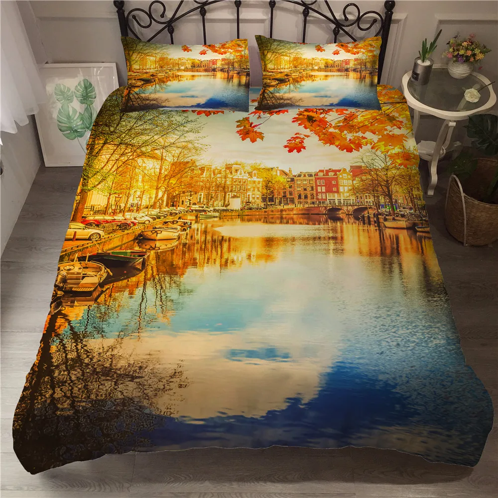 Quilts and Bedding Sets 3d Autumn Street Printed Duvet Cover with Pillowcase for Adult Queen Single Size
Quilts and Bedding Sets 3d Autumn Street Printed Duvet Cover with Pillowcase for Adult Queen Single Size