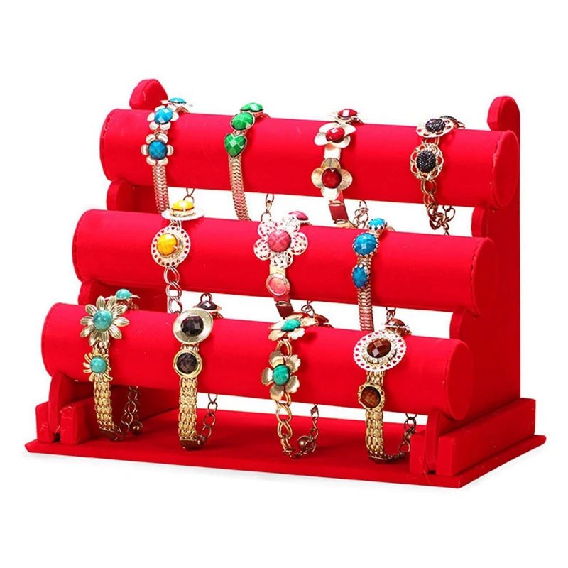 Three-Layer Flannel Bracelet Bracelet Stand Watch Stand Jewelry Display Stand Removable
Three-Layer Flannel Bracelet Bracelet Stand Watch Stand Jewelry Display Stand Removable