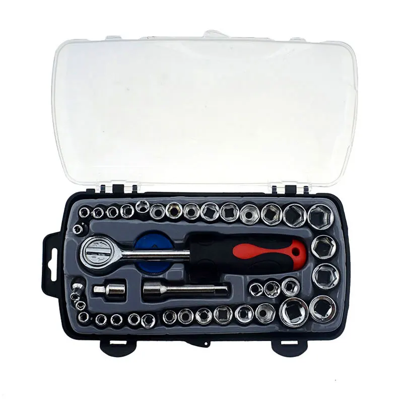 40 шт. набор инструментов для ремонта автомобиля антикоррозийный храповой Ключ