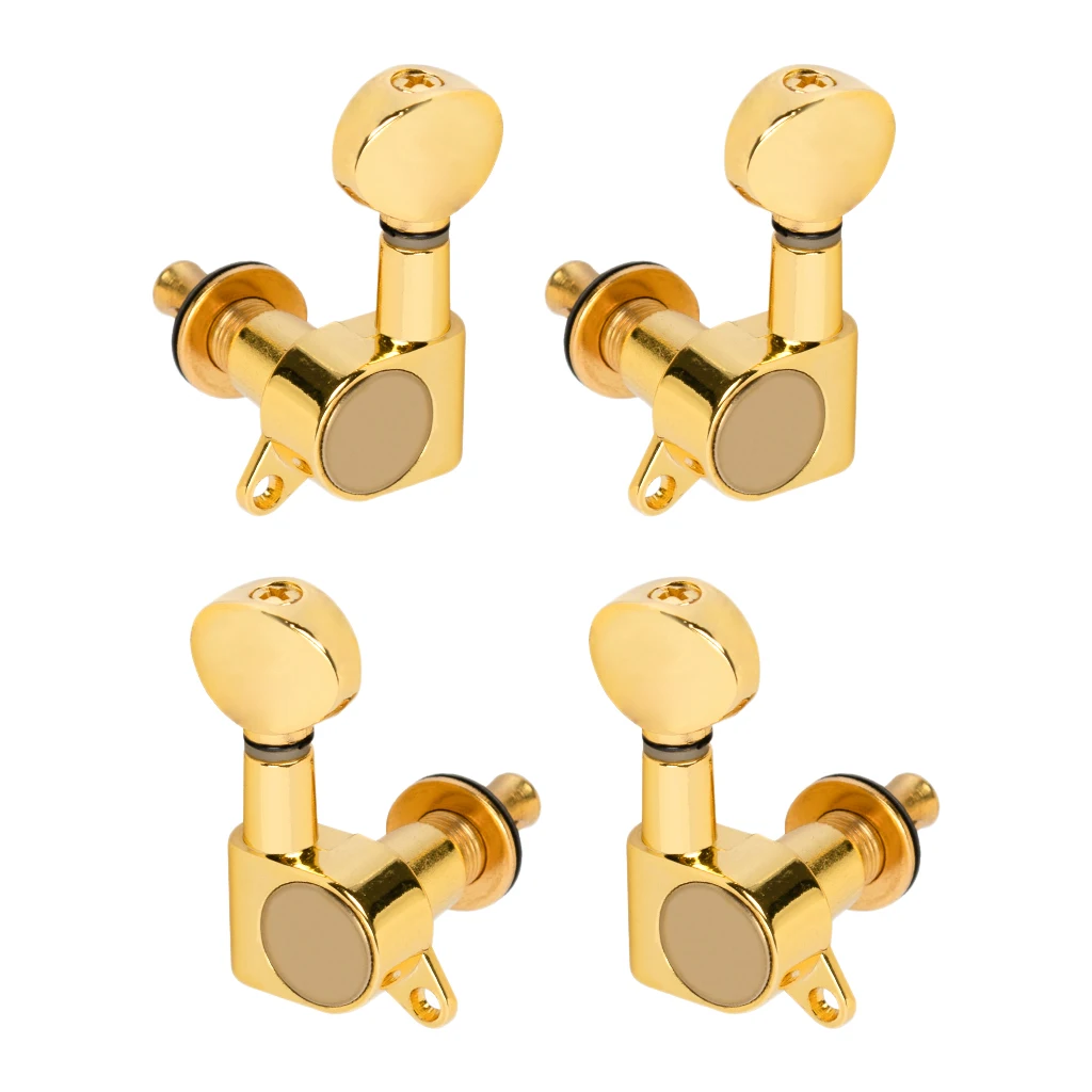 

4x Uku Closed 2R2L Tuning Pegs Machine Heads Knobs for Ukulele Replacements
