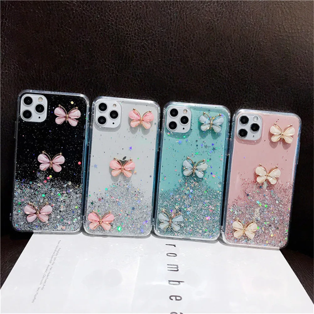 liquid Transparent crystal 3D butterfly phone case for Coque iphone 11 promax 7 8P x XS XR xsmax 12 promax mini 2020 back cove 
liquid Transparent crystal 3D butterfly phone case for Coque iphone 11 promax 7 8P x XS XR xsmax 12 promax mini 2020 back cove