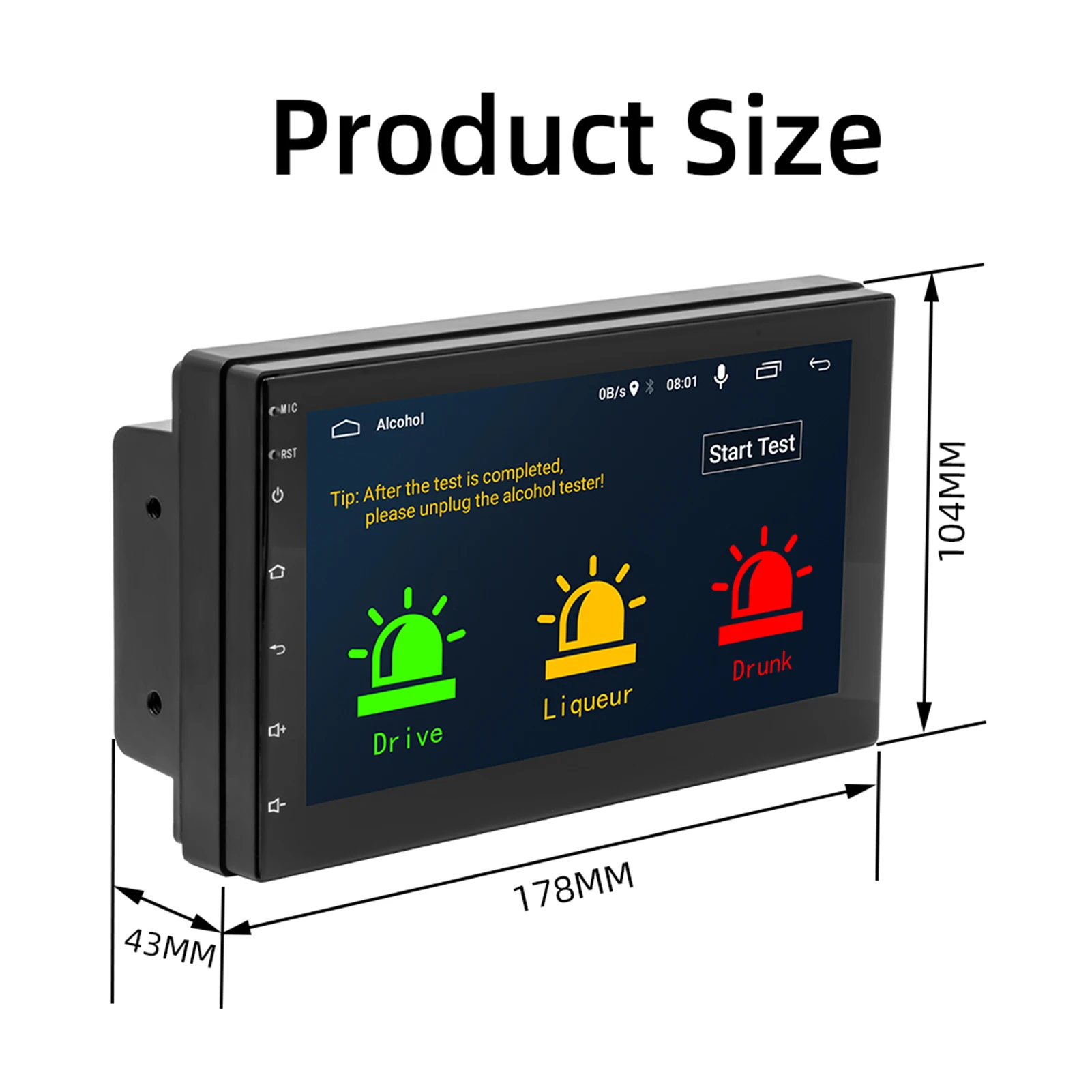 7 inch Screen 2 DIN Car Radio Android 10.1 Quad Core Multimedia Video Player GPS WiFi Bluetooth FM Support Alcohol Tester Radio
7 inch Screen 2 DIN Car Radio Android 10.1 Quad Core Multimedia Video Player GPS WiFi Bluetooth FM Support Alcohol Tester Radio