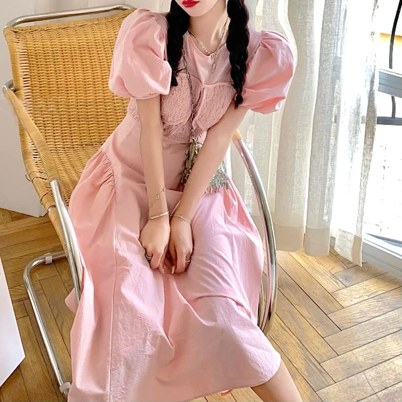 Женское винтажное платье миди, повседневное однотонное платье во французском стиле с пышными рукавами и круглым вырезом в Корейском стиле, ...
Женское винтажное платье миди, повседневное однотонное платье во французском стиле с пышными рукавами и круглым вырезом в Корейском стиле, ...