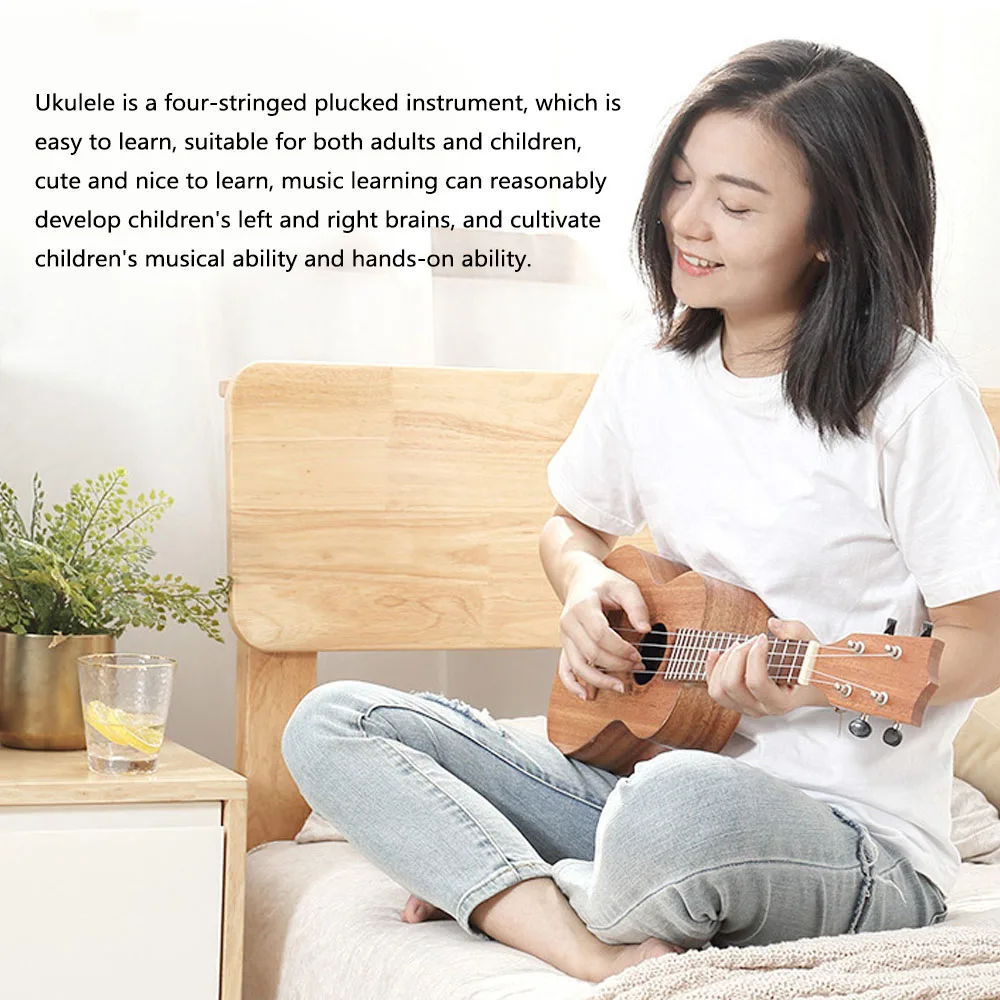 23 inch Kids Imitation Wood UKulele 4-String Portable Guitar for Children Stringed Instruments Mini Guitars Toys
23 inch Kids Imitation Wood UKulele 4-String Portable Guitar for Children Stringed Instruments Mini Guitars Toys