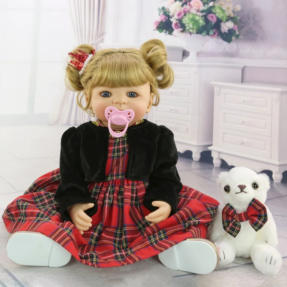 NPKDOLL Reborn Baby Doll Girl 22 "55 см красивое платье принцессы для девочек BEBE Boneca детского