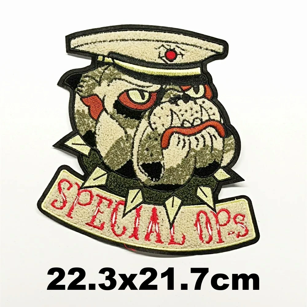 Apparel large embroidery big dogs patch for clothing AM-290
Apparel large embroidery big dogs patch for clothing AM-290