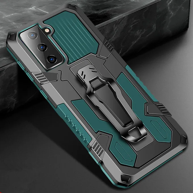 

For Samsung Galaxy S21 Case S21 Plus Ultra S21+ Shockproof Armor Case S21+ M31 A32 A52 A12 A42 A72 Rugged Hybrid Stand Cover