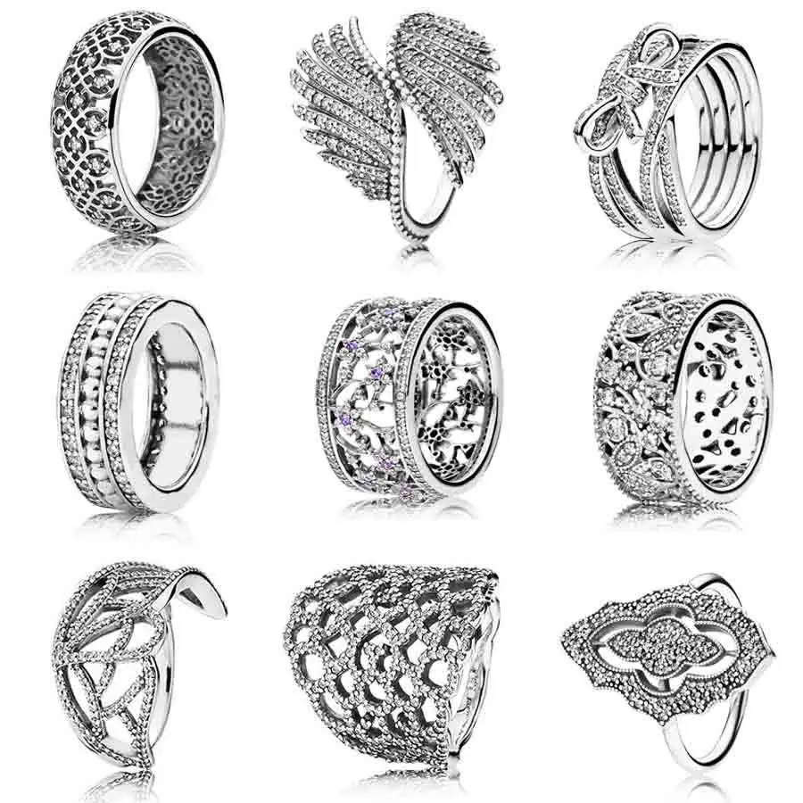 Entwined Flower Classic Lace Majestic Feathers Forget-me-not Flower With Crystal Ring Fit 925 Sterling Silver Europe Jewelry
Entwined Flower Classic Lace Majestic Feathers Forget-me-not Flower With Crystal Ring Fit 925 Sterling Silver Europe Jewelry