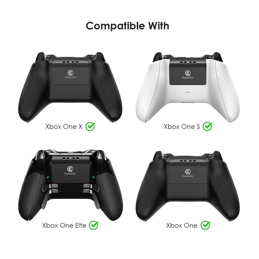 GameSir Dual Controller Charger for Xbox One / S X Elite with two 800mAh Rechargeable Batteries ENW60X611 | Электроника