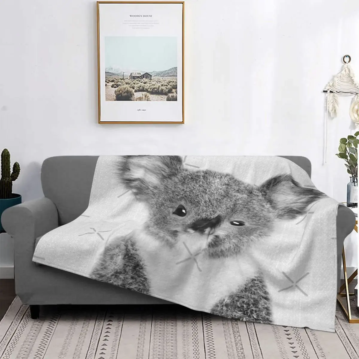 Baby Koala-colcha a cuadros para cama, manta blanca y negra, colcha para Picnic, 90
Baby Koala-colcha a cuadros para cama, manta blanca y negra, colcha para Picnic, 90