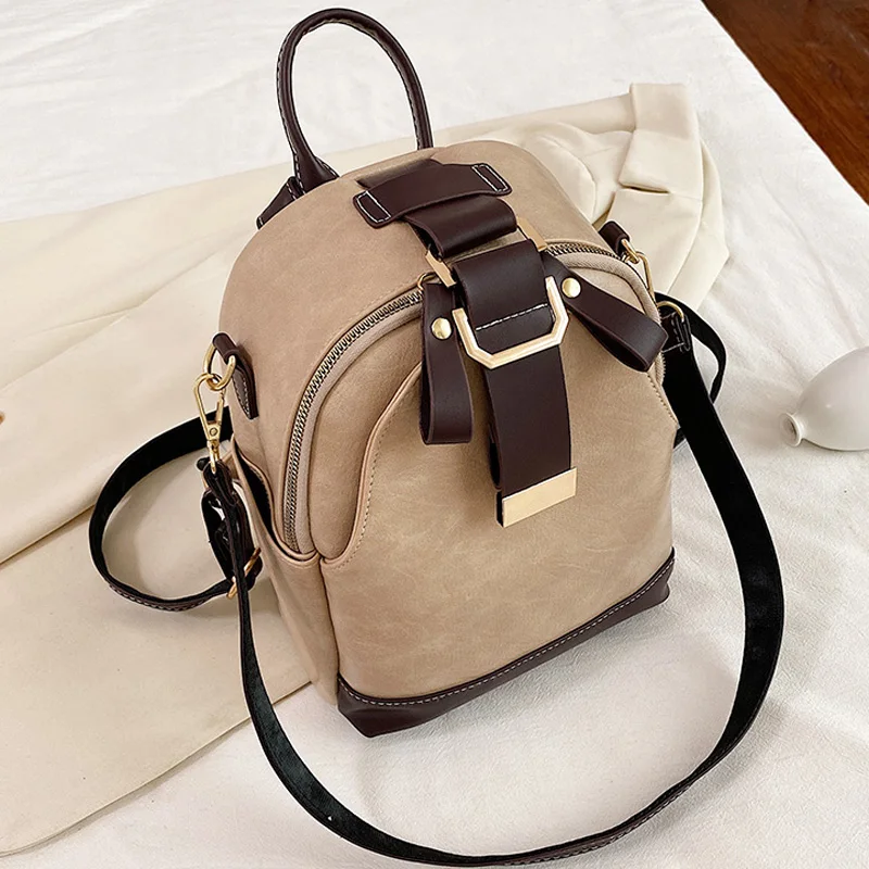 New Fashion Women Leather Backpack Small PU School Bag Backpacks for Teenage Girls Vintage Double Shoulder Bags Mochila Feminina
New Fashion Women Leather Backpack Small PU School Bag Backpacks for Teenage Girls Vintage Double Shoulder Bags Mochila Feminina