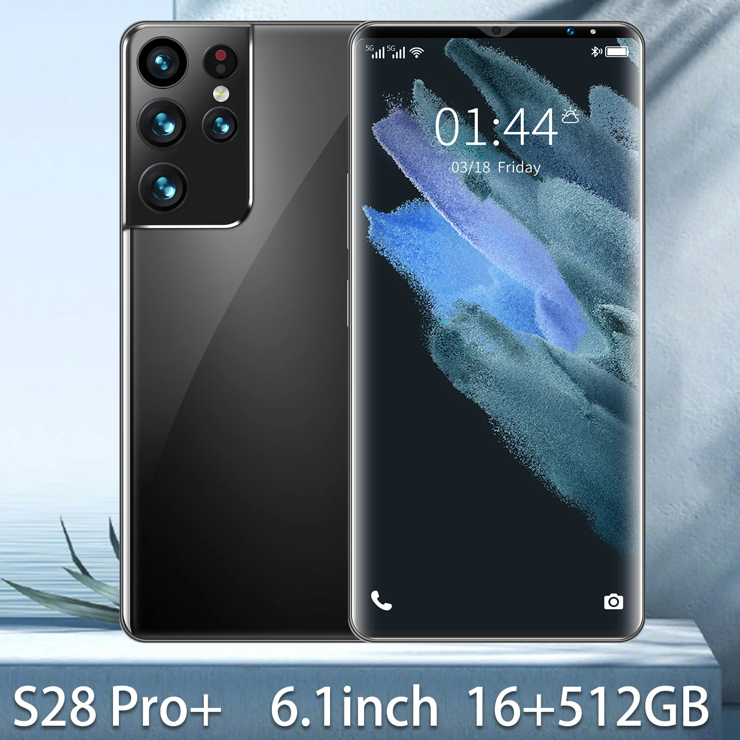 Smartphone S28 Pro Global Version 6000mAh 6.1 Inch Screen 16GB 512GB Snapdragon 888 32MP 64MP Camera Face ID 5G Mobile Phone
Smartphone S28 Pro Global Version 6000mAh 6.1 Inch Screen 16GB 512GB Snapdragon 888 32MP 64MP Camera Face ID 5G Mobile Phone
