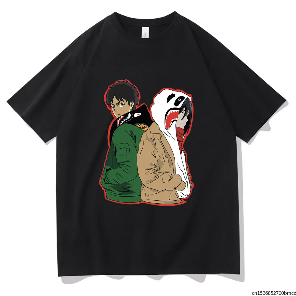 2021 Japanese WoWomenga Attack on Titan Pattern Tshirt Eren Jager and Mikasa AckerWoWomen Print Short Sleeve Summer
2021 Japanese WoWomenga Attack on Titan Pattern Tshirt Eren Jager and Mikasa AckerWoWomen Print Short Sleeve Summer