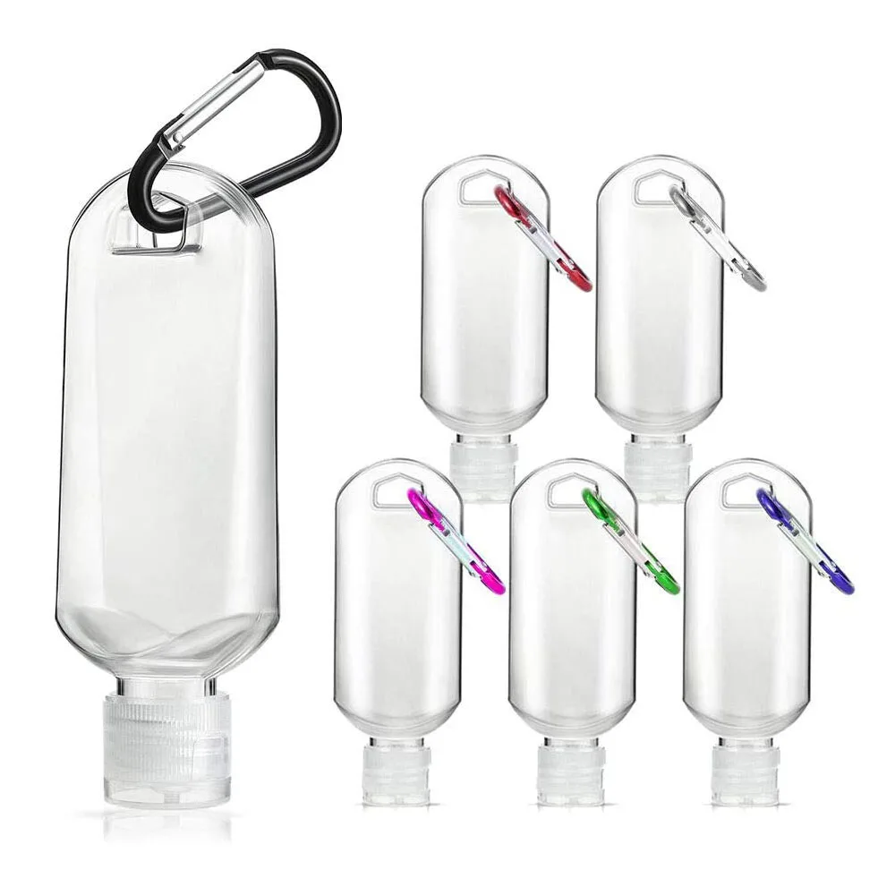 50ml Travel Plastic Clear Keychain Bottles Leakproof Empty Squeeze Container with Flip Cap for Cosmetics Refillable Bottle
50ml Travel Plastic Clear Keychain Bottles Leakproof Empty Squeeze Container with Flip Cap for Cosmetics Refillable Bottle