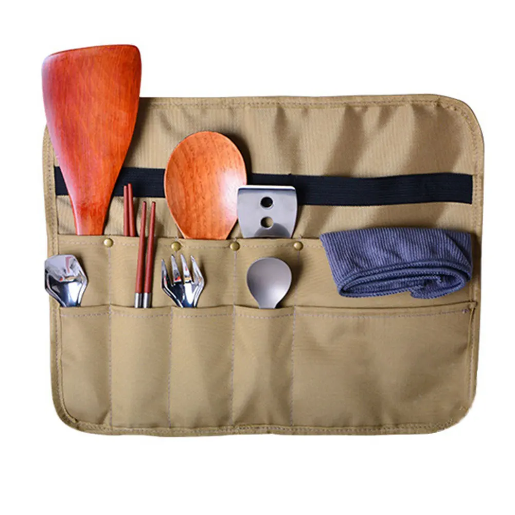 Portable Outdoor Picnic BBQ Storage Pack Holder Camping Tableware Cutlery Storage Bag Chopsticks Spoon Fork Organizer Khaki
Portable Outdoor Picnic BBQ Storage Pack Holder Camping Tableware Cutlery Storage Bag Chopsticks Spoon Fork Organizer Khaki