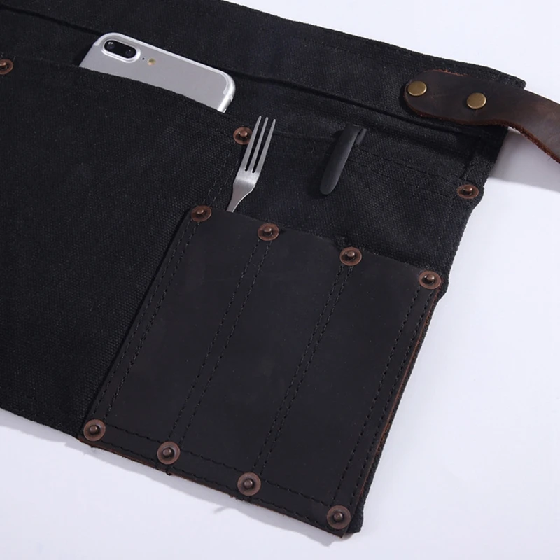 Multi-pocket Apron For Women Real Leather Canvas Half Pocket Apron Waitress Teacher Supplier Cosmetic Apron Home
Multi-pocket Apron For Women Real Leather Canvas Half Pocket Apron Waitress Teacher Supplier Cosmetic Apron Home